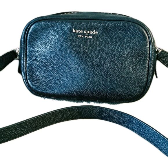 kate spade Handbags - Kate Spade Black Pebbled Leather Small Crossbody Bag